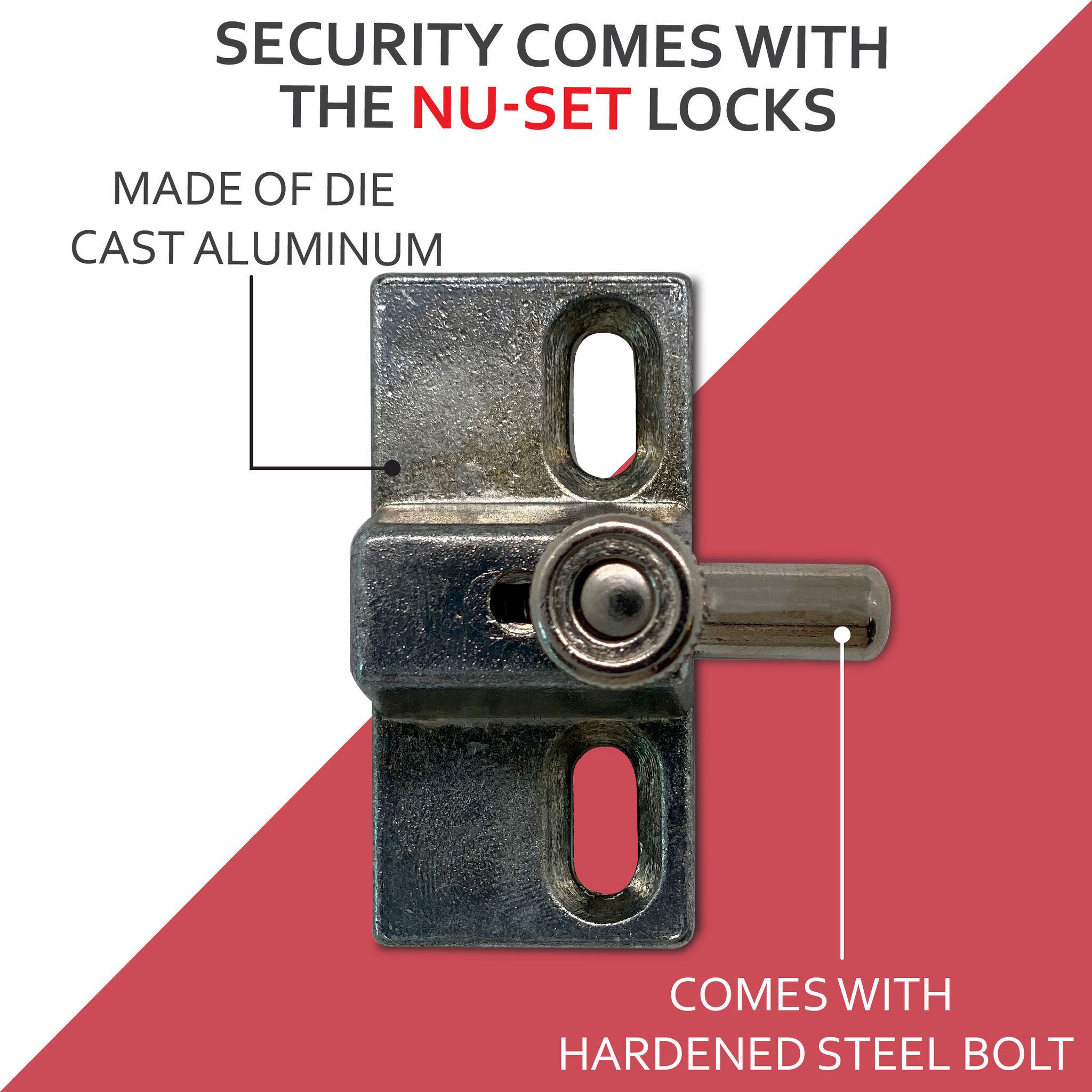 NuSet Sliding Patio Door Pin Lock, 2970 – NU-SET