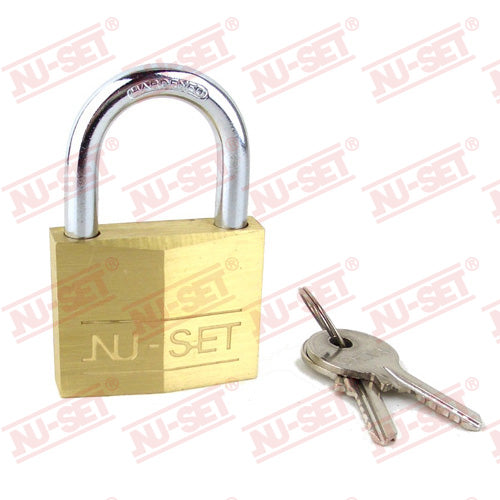 NUSET 1-1/2 40mm Brass Padlock with Key – NU-SET