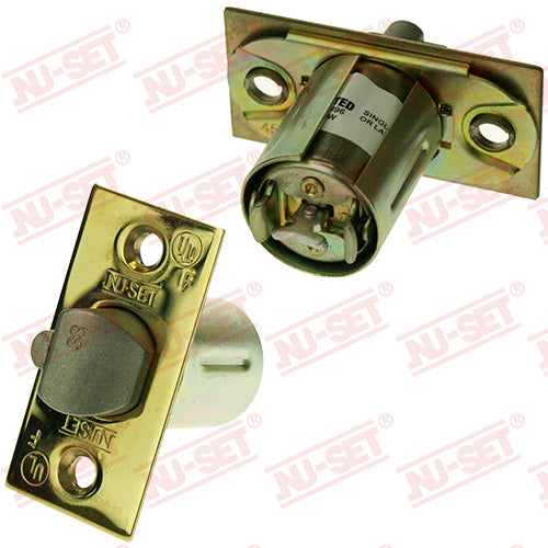 Passage Door Latch, 9/32 in. and 5/16 in. Square Drive, Classic Bronze E 2772